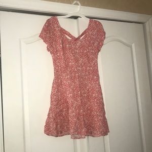 LA Hearts Pink & White Floral Dress